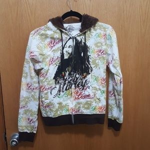 Bob Marly fur lined hoodie